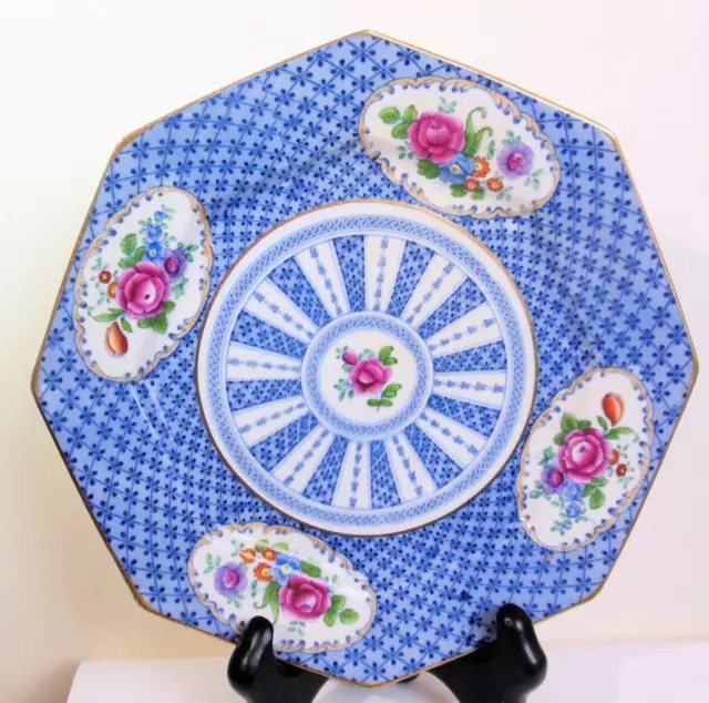 Vintage Booths Empire Silicon China Octagonal Salad / Luncheon Plate 8 5/8”