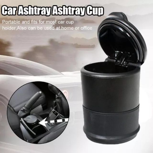 Portable Auto Car Ashtray Truck Cigarette Smoke Ashtray Ash Cylinder Holder Au