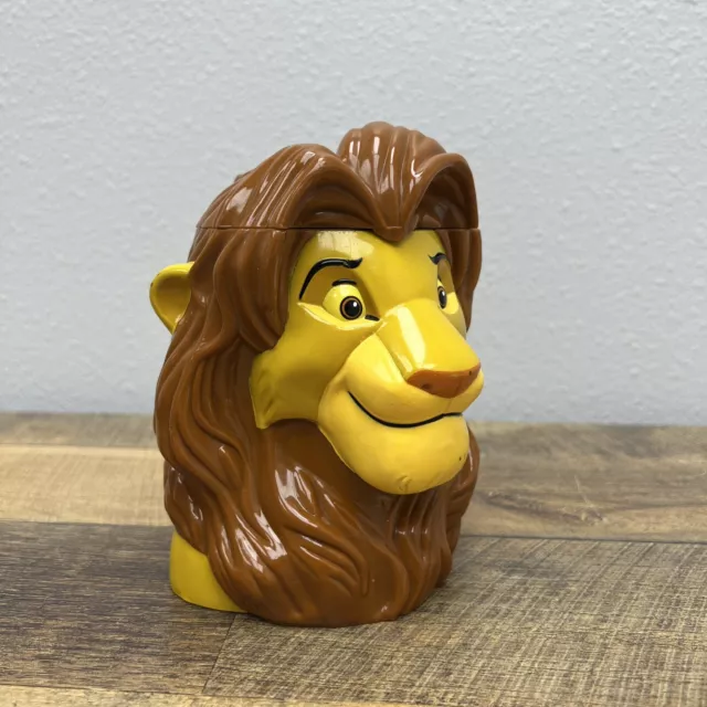 DISNEY ON ICE The Lion King Simba flip lid Plastic Mug Cup 29.75