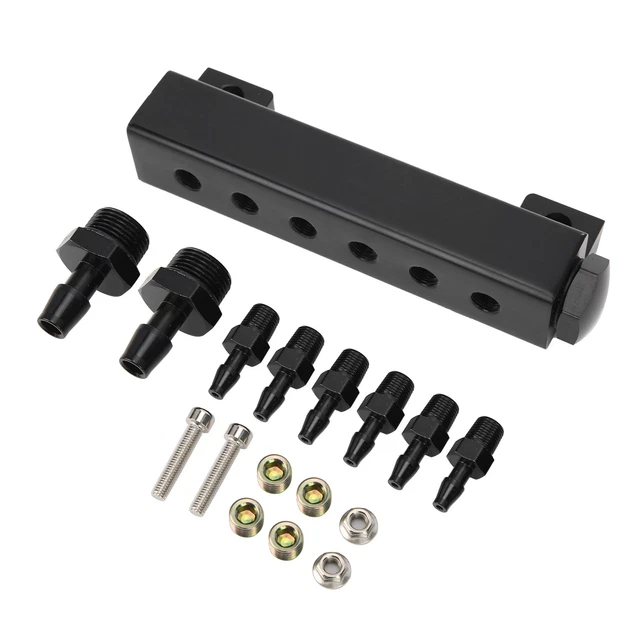 Kit boost rifiuti turbo presa scarico auto 6 porte presa 3/8 pollici
