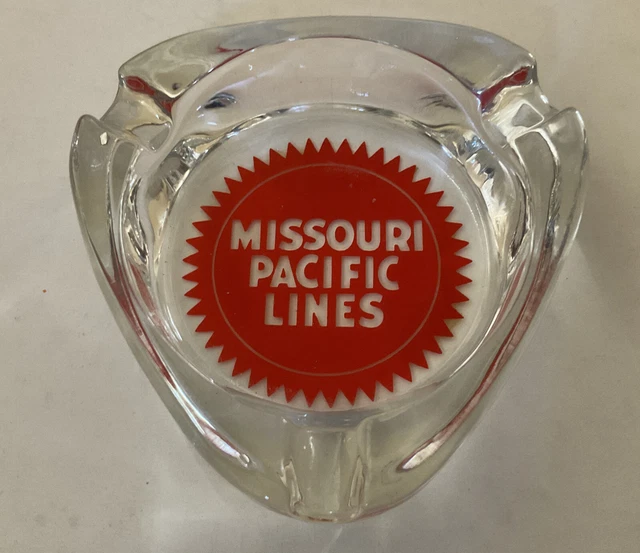 Vintage Missouri Pacific Lines Ashtray Railroad Rare Shape