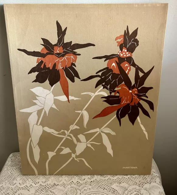 Vintage Marushka Screen Print-Flowers