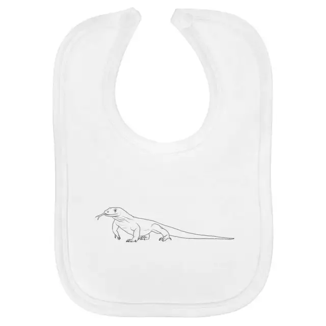 'Komodo Dragon' Soft Cotton Baby Bib (BI00057719)