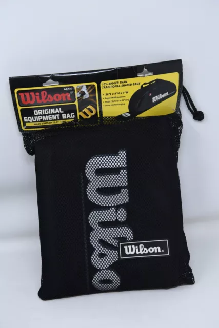 Wilson Baseball Softball Original Equipment Black Bag 2 Bats A9730 - 36x9x7 2