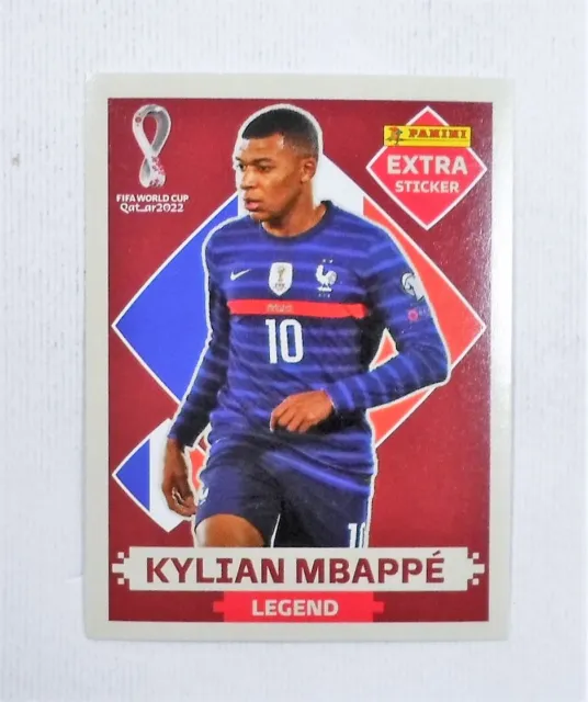 Panini Fifa World Cup Qatar 2022 Legend Kylian Mbappe Extra Sticker Rare Htf