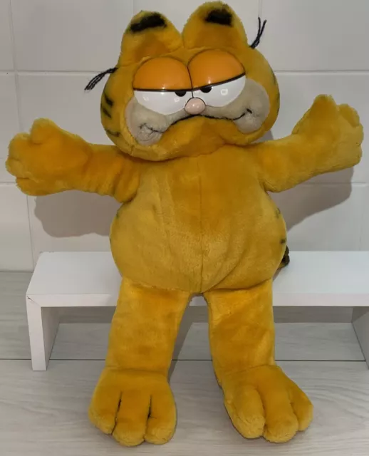 Vintage Garfield Plush Soft Toy, 1980’s, Dakin, Large 17” Tall, Vgc