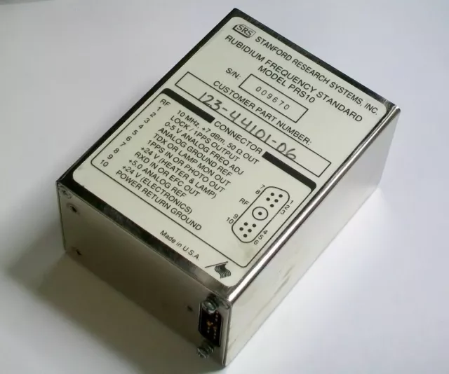 STANFORD RESEARCH PRS10 rubidium atomic oscillator frequency reference standard