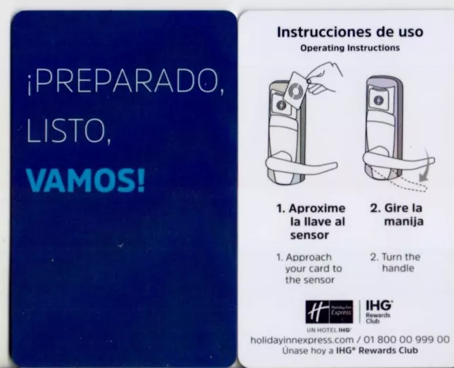 Key Card * Schlüsselkarte * room key * Hotel IHG Holiday INN Express Mexico