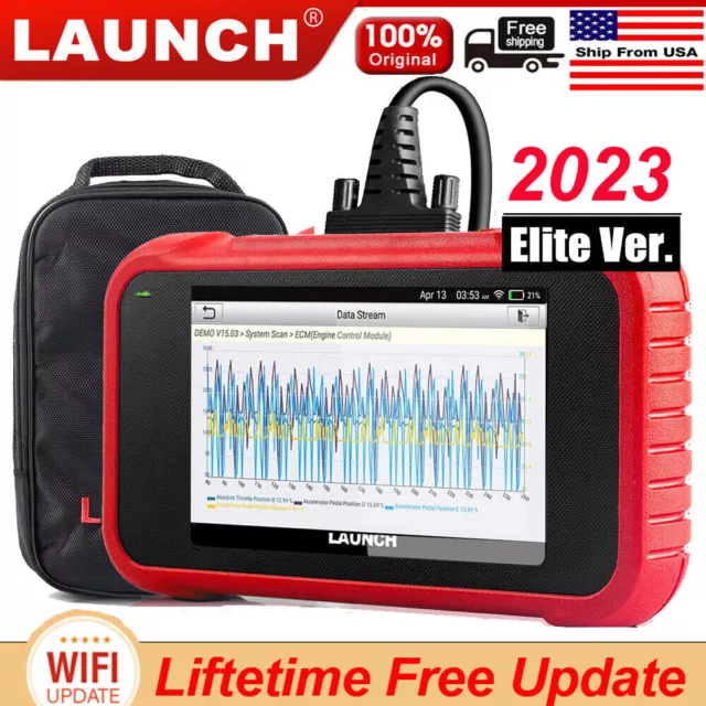 LAUNCH X431 CRP123E ABS SRS Engine OBD2 Scanner Code Reader Car Diagnostic Tool