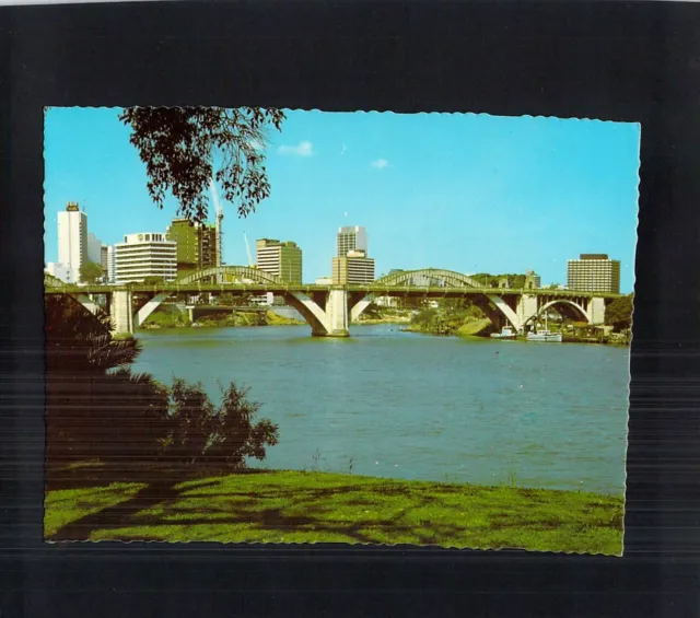 D0990 Australia Q Brisbane William Jolly Bridge MV postcard