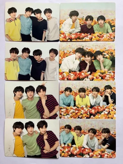 BTS Official Group Photo Card Complete Set of 8 Love Yourself World Tour K pop