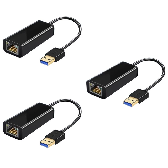 3 stücke LAN Internet Network Adapter USB 3.0 bis RJ45 1000 Mbps LAN Wired