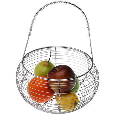 Fruttiera in Metallo a 3 Strati Apark Cesto Portafrutta Dimensioni: 16.5 X 24.5 X 30 X 47 CM Rosa Creativa Ciotola per Frutta con Moderna Cesto Portafrutta Anti-ruggine per Tavolo e Cucina 