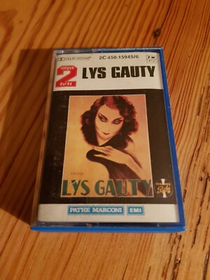 CASSETTE AUDIO K7 LYS GAUTY PATHE MARCONI LONGUE DURÉE BALADEUR WALKMAN MUSIQUE 