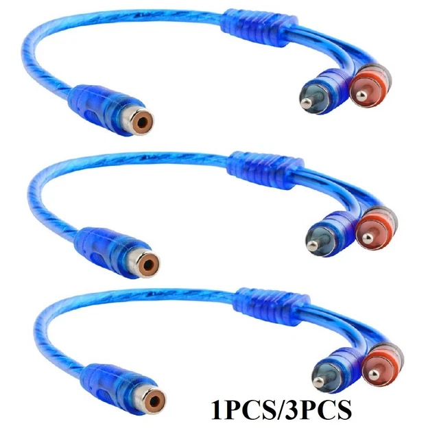 Profitez de l'audio immersif avec câble audio de voiture adaptateur RCA 1 femme