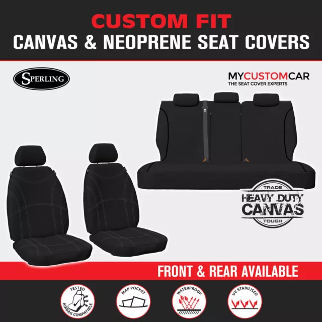 FORD EVEREST Custom Fit Seat Covers Front OR Rear Neoprene OR Canvas Waterproof