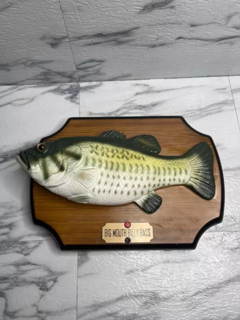 Big Mouth Billy Bass Singing Animated Fish 1999 Gemmy WORKS