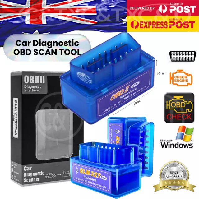 CAR OBD2 Bluetooth Scan Tool Car OBD Scanner Engine Auto Code Reader ELM327