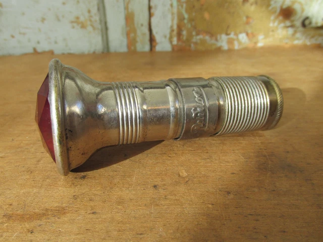 Feu Phare Arrière Laiton Ancien Vélo Moto 1900 Old Bike Tail light Bici