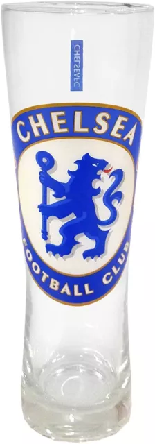 Chelsea FC Official Football Gift Peroni Style Tall Pint Glass