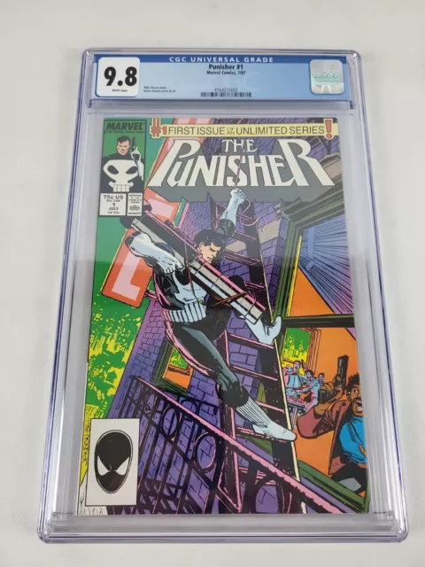 Punisher # 1 CGC 9.8 WP (1987) First 1st Ongoing Solo Series Marvel KEY ISSUE!