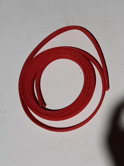 Polyethylene Terephthalate (PET) Expandable Braided Sleeves 10ft Red PTN0.63RD