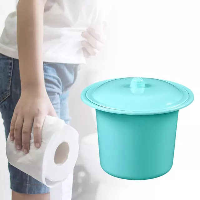 Portable Toilet Household Bedroom Bedpan Urinals Blue