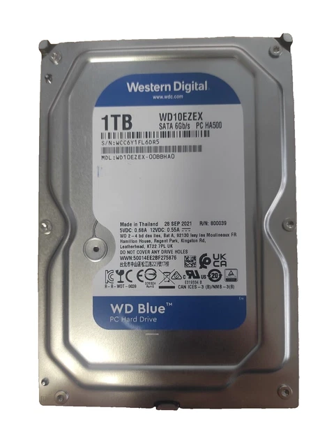HARD DISK WESTERN Digital WD10EZEX 1.0 TB SATA 6 Gb/s PC HA500 EUR 19 ...