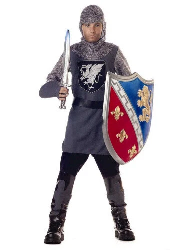 (X-Small, Grey) - Child Valient Knight Costume California Costumes 344