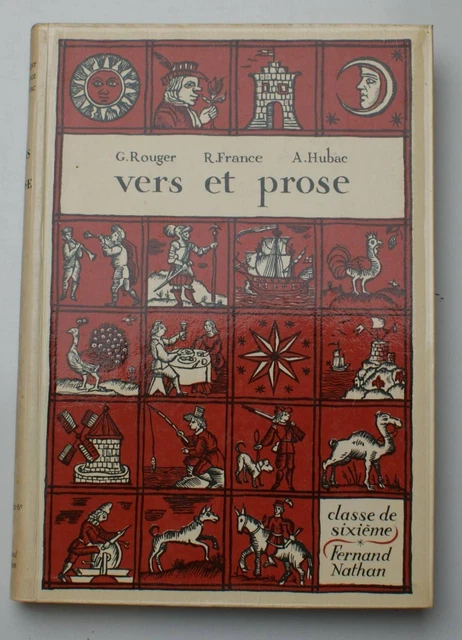 001382 - Vers et prose- Classe de sixième (G. Rouger, R. France, A. Hubac)