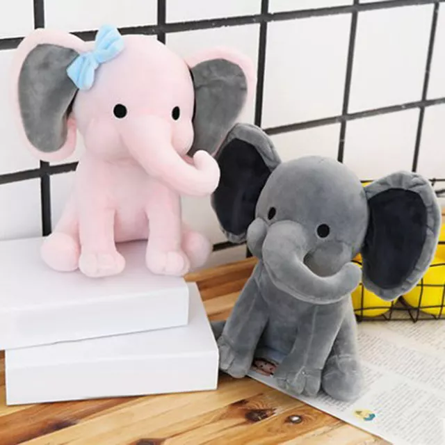 25cm Elephant Plush Stuffed Animal Toy Throw Pillow for Sleeping