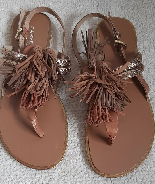 KURT GEIGER CARVELA Kast Brown Sandals Size 6 Brand New Boxed