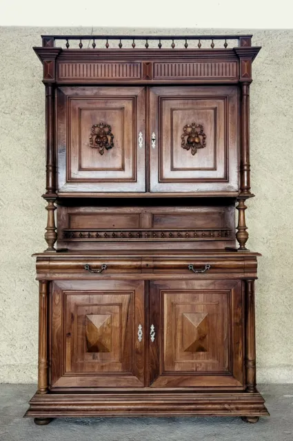 Vitrina de salón de madera de nogal o blanca con 1 puerta Made in Italy -  Versaille