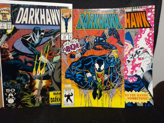 1991 Marvel Comics Darkhawk #1,13,15  Dawn of the Darkhawk Comic Book