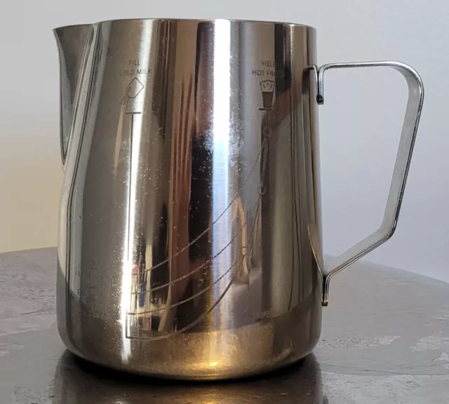 Rattleware 20oz Macchiato pitcher Item, Stainless Steel