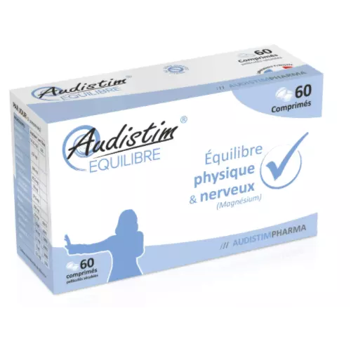 AUDISTIM EQUILIBRE - 60 Comprimés - Equilibre physique et nerveux (Magnésium)