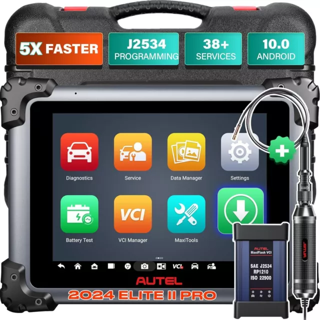 Autel MaxiSys Elite II Pro Outil Diagnostic OBD2 Programmation CLÉ ECU + MV108S