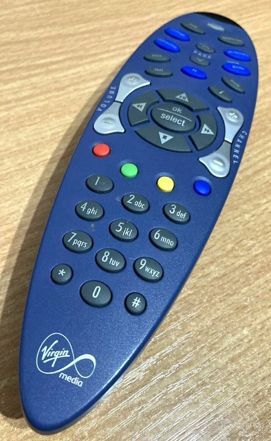 NTL GENUINE ORIGINAL RDC 002 Cable TV Box Blue Remote Control Virgin ...