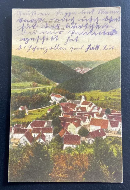 Postcard Imnau Hohenzollern - steel bath - view (k2)