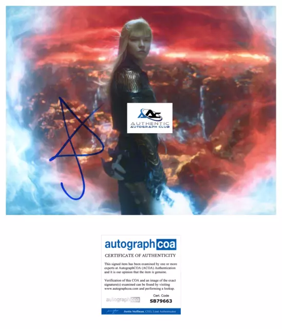 Anya Taylor Joy Queen's Gambit Autographed Signed 8x10 Photo ACOA