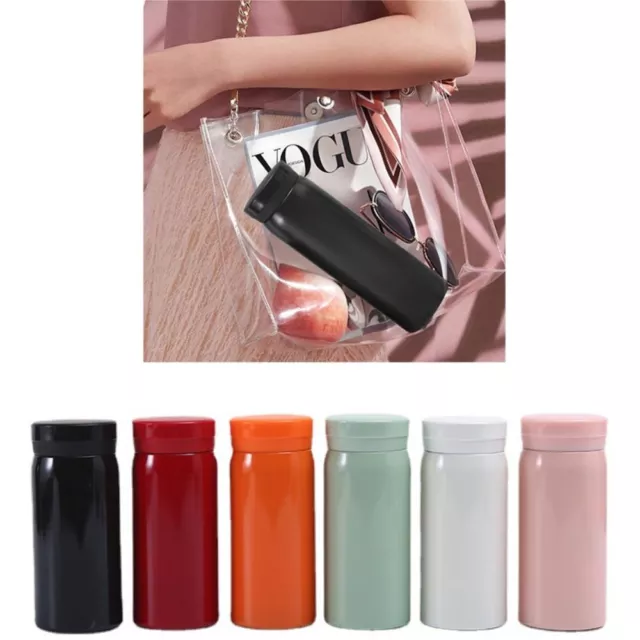 Mini Pocket Thermos Hot Water Bottle Vacuum Flask Double Wall Coffee Travel