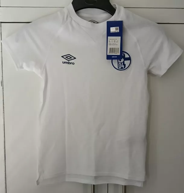 New Tagged Umbro Schalke 04 Training T-Shirt Size YS(Youth Small) 28" Chest