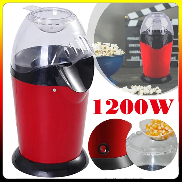 Popcornmaschine Popcorn Maker 1200W Heißluft Popcorn/Mais Gerät Popcornautomat