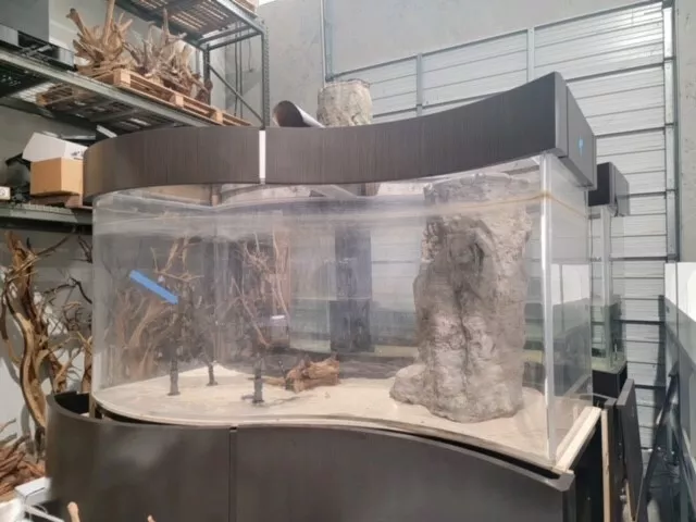 Fish Tanks with Wooden Stands and Accessories