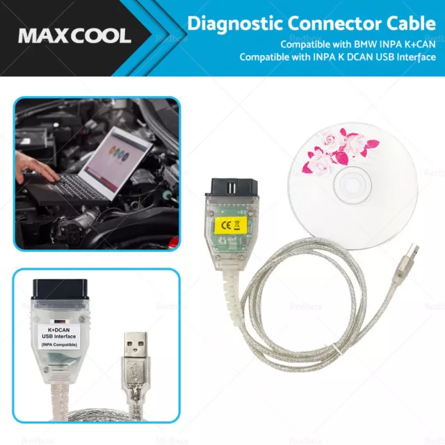 Diagnostic Connector Cable Suitable For BMW INPA K+CAN INPA K DCAN USB Interface