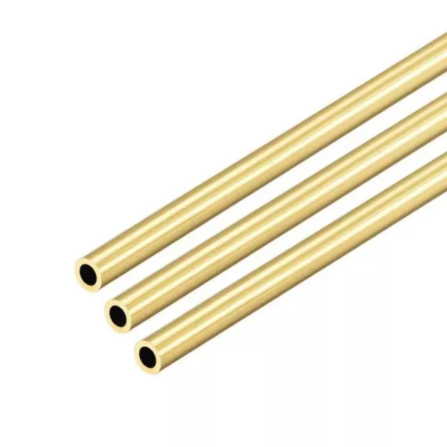 2-5Pcs Brass Tube,0.5mm 1mm Wall Thickness,3-24mm OD,100mm Length,straight pipe