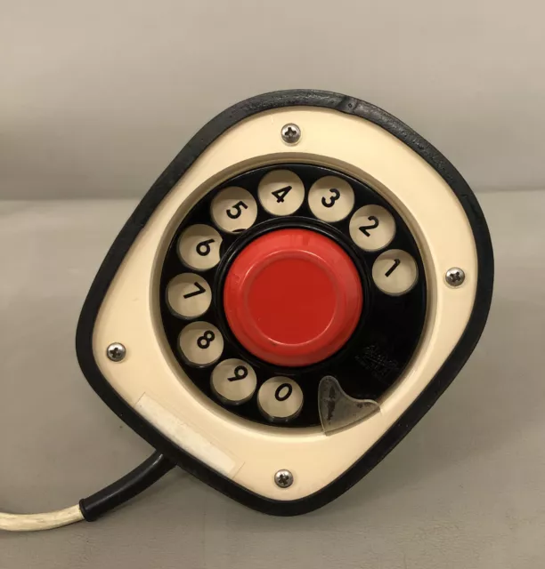 LM Ericsson Kobra Cobra Blanc Vintage Téléphone Suède Design #I5 2