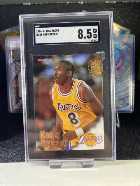 1996-97 NBA Hoops Kobe Bryant SGC 8.5 NM-MT+ #281 RC Rookie Lakers