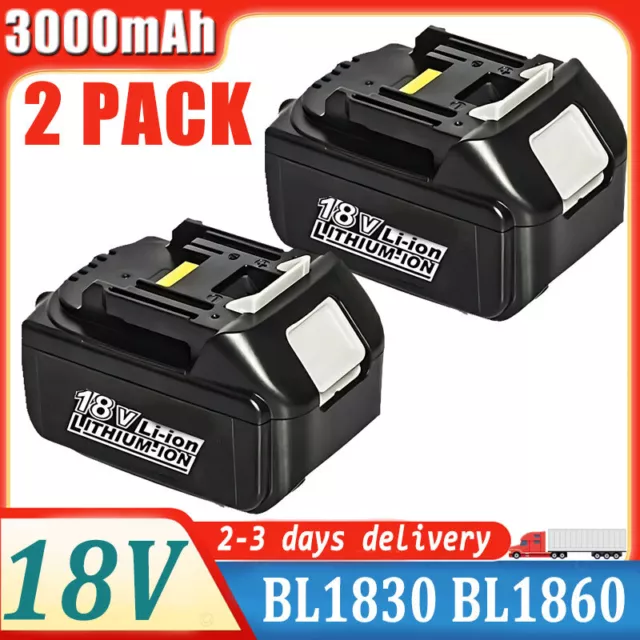 2x 18V 3,0Ah BL1815 Für Makita 1962350 Li-ion BL1815N BL1820 BL1830 Ersatz-akku