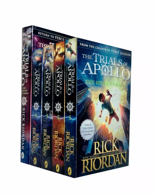 Trials of Apollo Book Series 1-5 Books collection set by Rick Riordan NEW